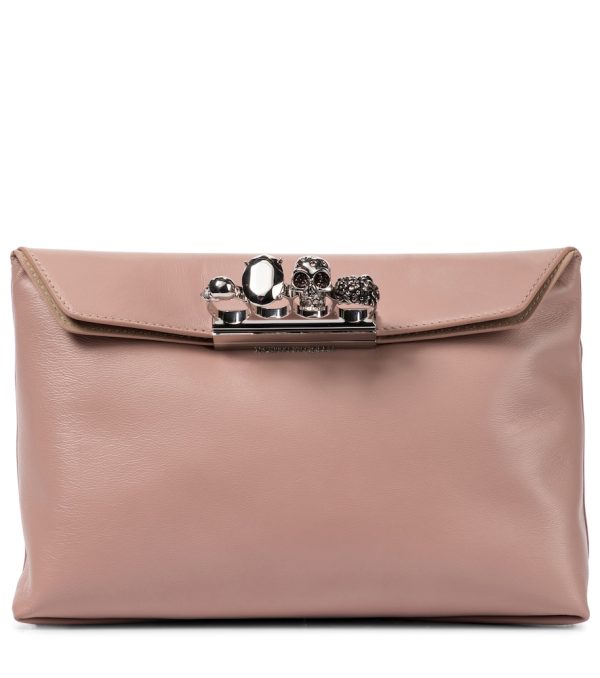 Four Ring leather clutch