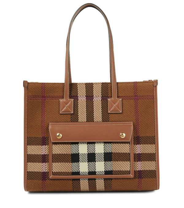 Freya Small checked tote