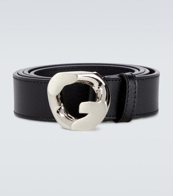 G Chain leather belt