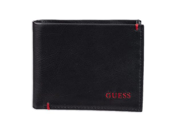 GUESS Men's Leather Slim Bifold Wallet