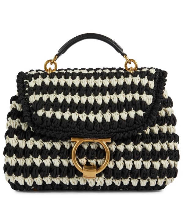 Gancini braided cord tote