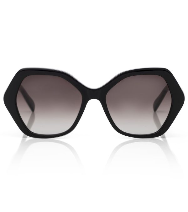 Geometric acetate sunglasses