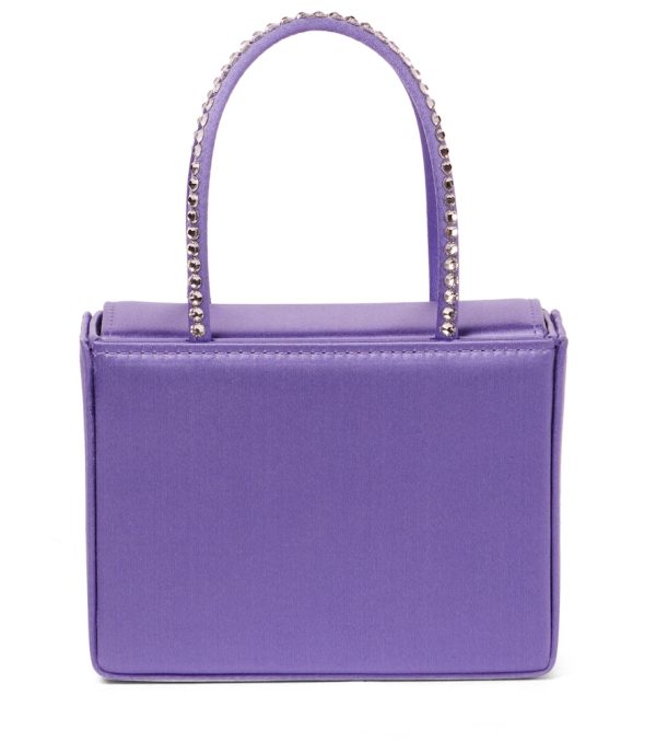 Gilda Super Mini embellished satin tote