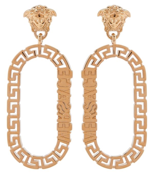 Greca drop earrings