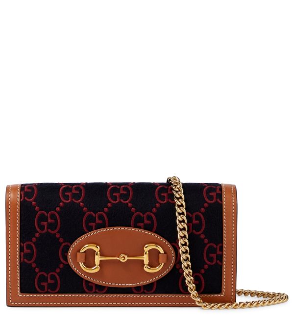 Gucci Horsebit 1955 embroidered clutch