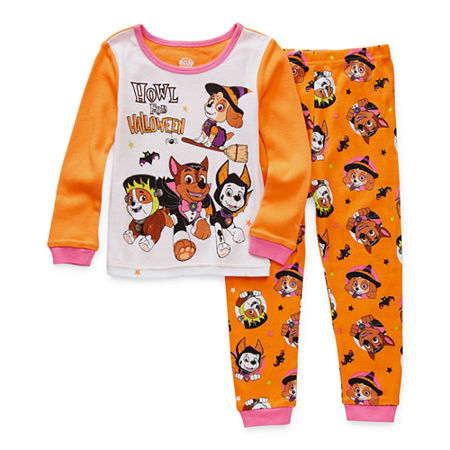 Halloween Toddler Girls 2-pc. Paw Patrol Pant Pajama Set, 2t , Orange