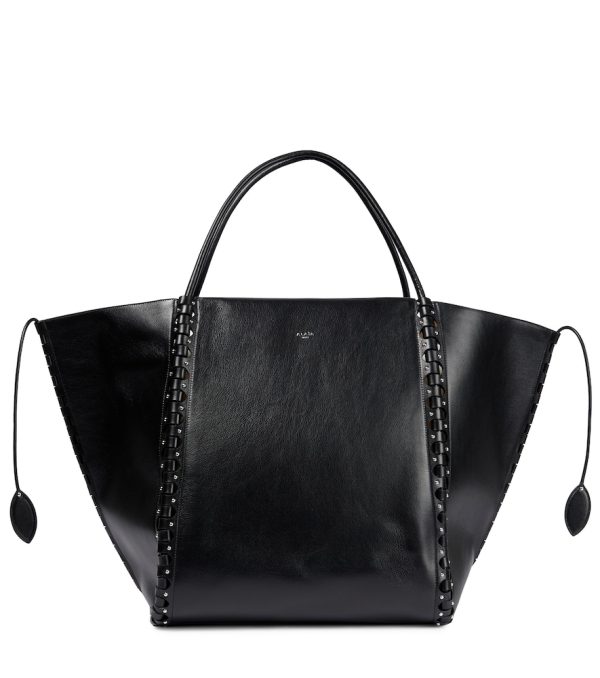 Hinge Large leather tote