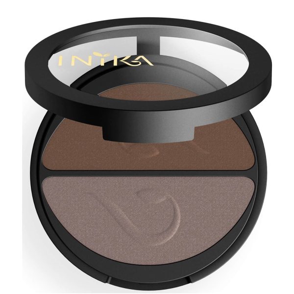 INIKA Pressed Mineral Eyeshadow Duo - Choc Coffee