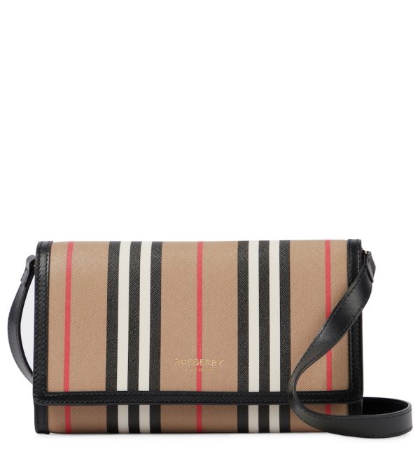 Icon Stripe canvas crossbody bag