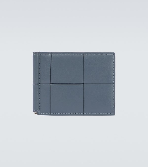 Intrecciato leather wallet