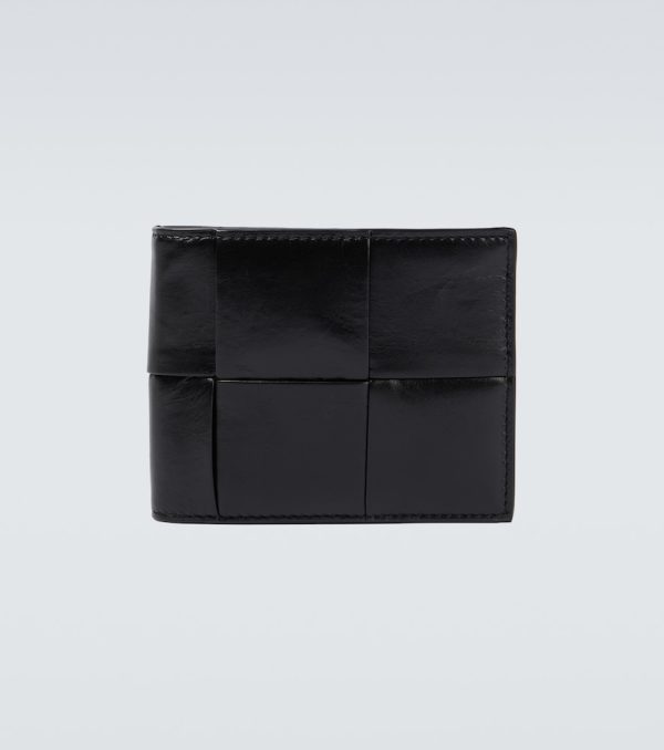 Intrecciato leather wallet