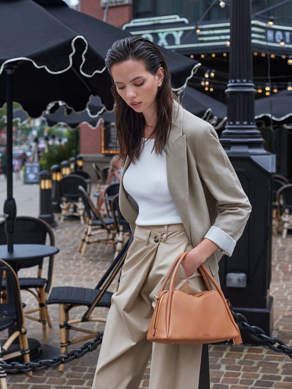 JOY GRYSON Bowery Satchel Bag - Field Brown