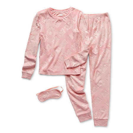 Juicy By Juicy Couture Little & Big Girls 3-pc. Pant Pajama Set, 12 , Pink