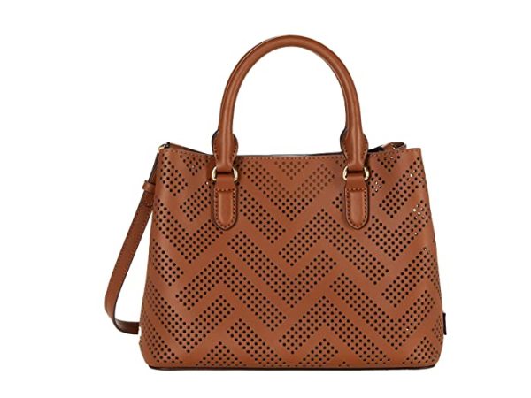 LAUREN Ralph Lauren Perforated Leather Mini Marcy II Satchel