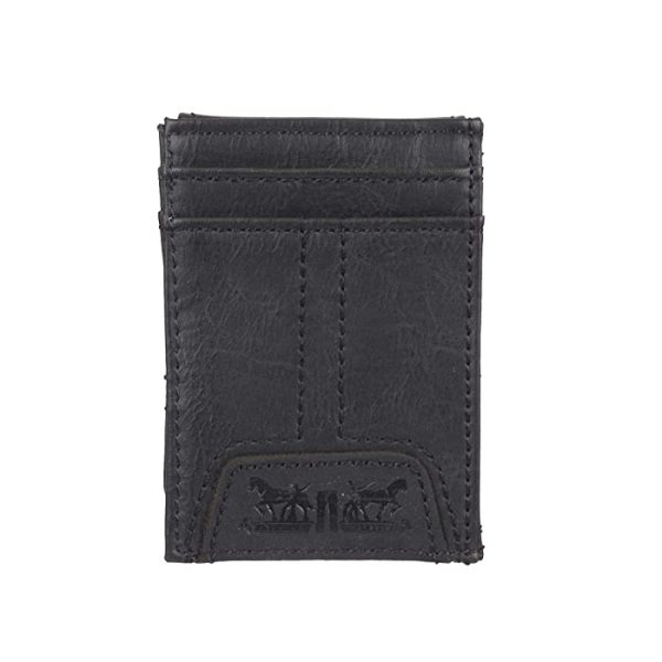 Levi's(r) Levi's Men's RFID Magnetic Money Clip Front Pocket Wallet With ID Window, Credit Card Slots