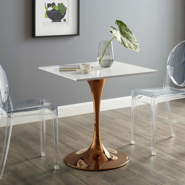 Lippa 28" Square Wood Top Dining Table