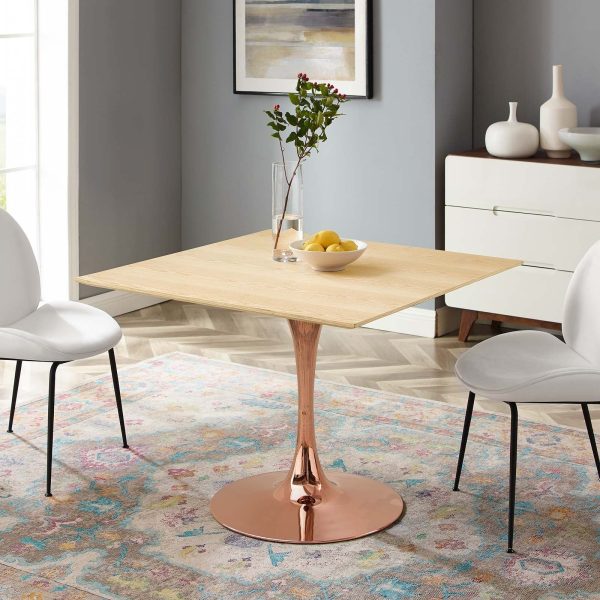 Lippa 40" Square Wood Dining Table