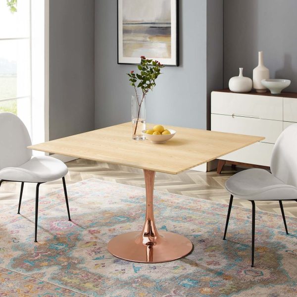 Lippa 47" Square Wood Dining Table