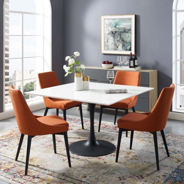 Lippa 47" Square Wood Top Dining Table