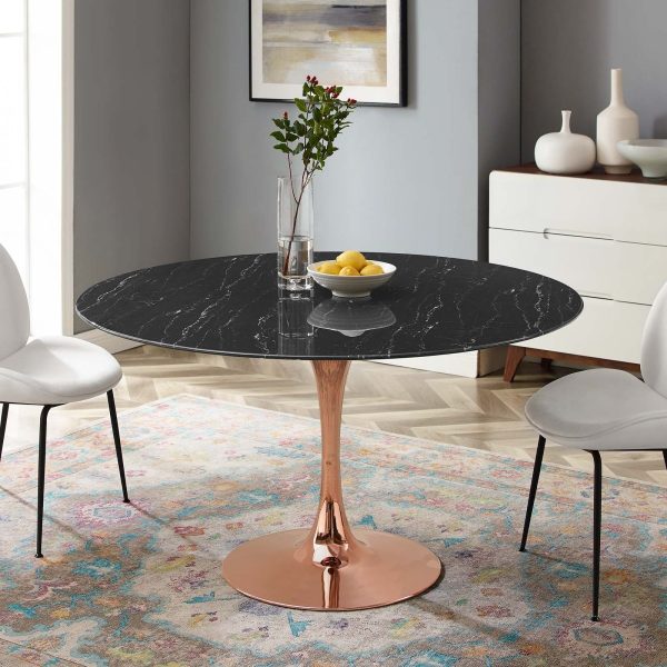 Lippa 54" Artificial Marble Dining Table