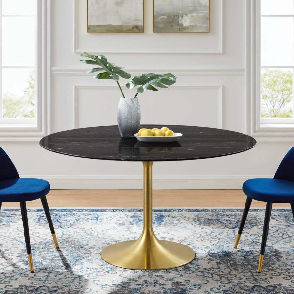 Lippa 54" Artificial Marble Dining Table