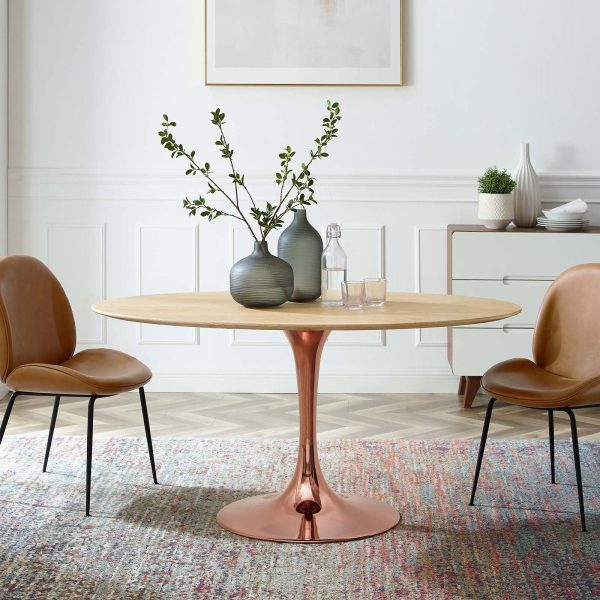 Lippa 60" Oval Wood Dining Table