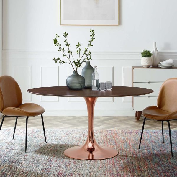 Lippa 60" Oval Wood Dining Table