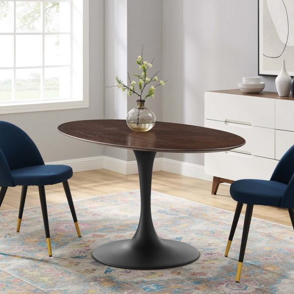 Lippa 60" Wood Oval Dining Table