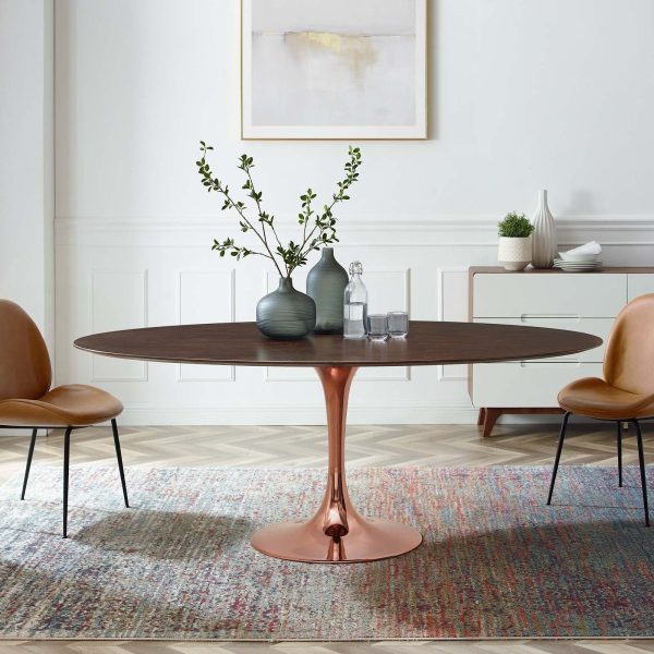 Lippa 78" Oval Wood Dining Table