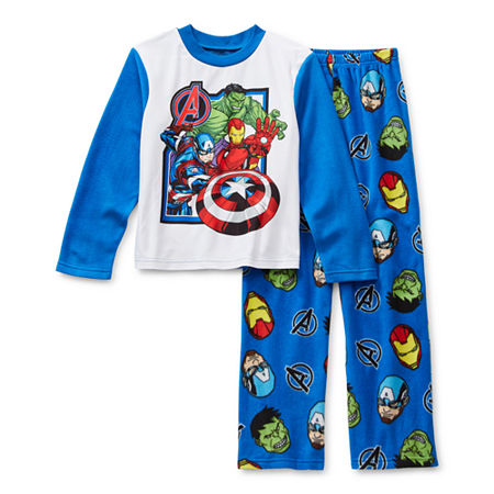 Little & Big Girls 2-pc. Avengers Marvel Pant Pajama Set, 10 , Blue