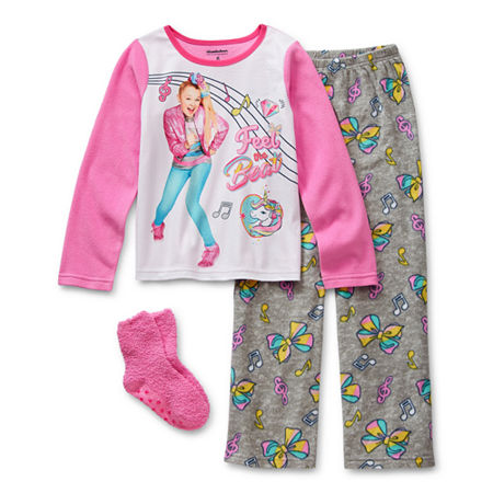 Little & Big Girls 2-pc. JoJo Siwa Pant Pajama Set, 10 , Pink