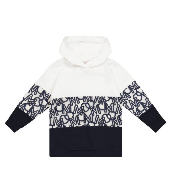 Logo cotton-blend hoodie dress