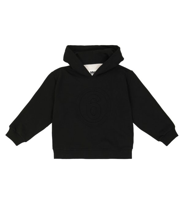 Logo cotton jersey hoodie