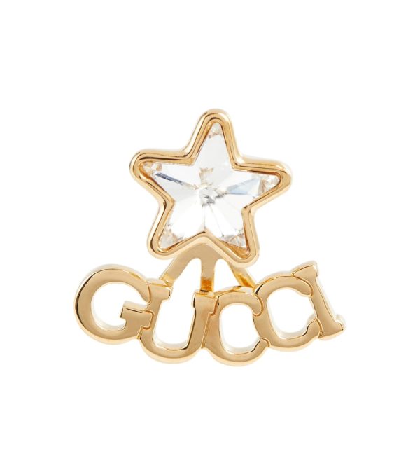 Logo embellished single earring