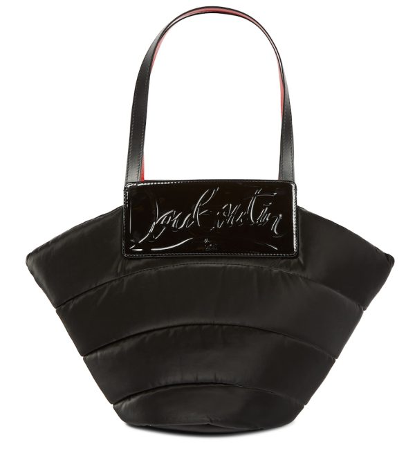Loubishore Large leather-trimmed tote