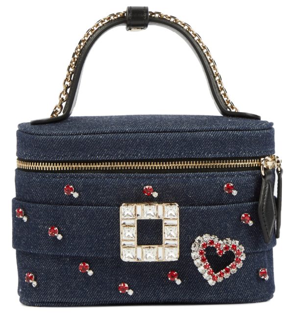 Love Strass Buckle embellished tote