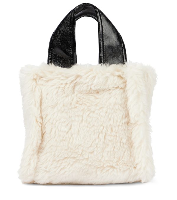 Lucille faux fur tote