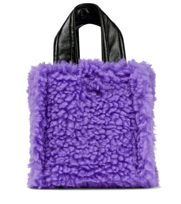 Lucille faux fur tote