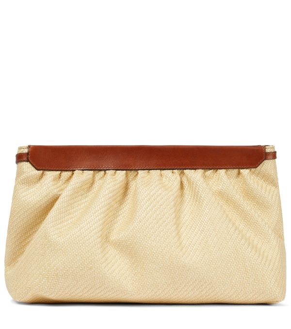 Luz raffia clutch