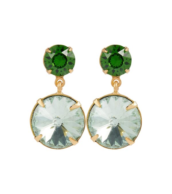 Lylah Swarovski crystal drop earrings