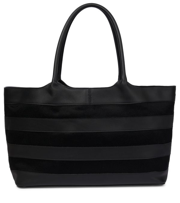 Mcewan striped leather tote