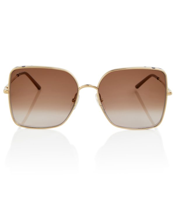 Metal square sunglasses