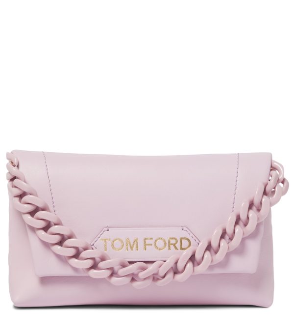 Mini Chain leather clutch