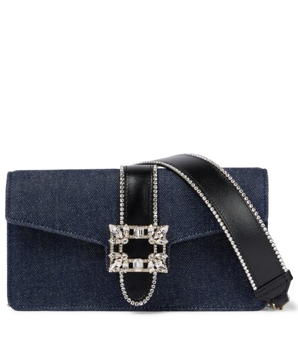 Miss Vivier Small denim clutch