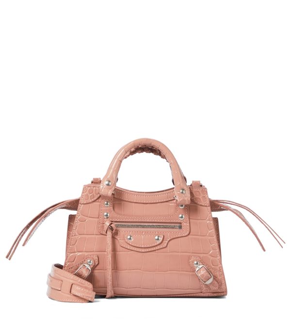 Neo Classic Mini croc-effect leather tote