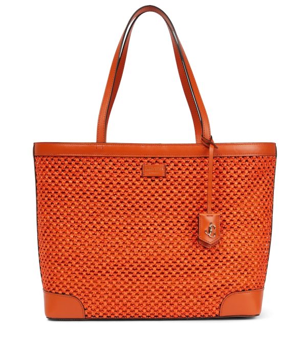 Nine2Five raffia-effect tote