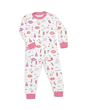 Noomie Girls' Makeup Cotton Pajama Set - Little Kid