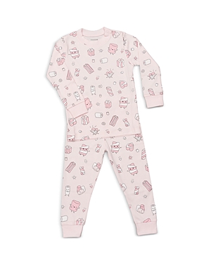 Noomie Girls' Marshmallow Cotton Pajama Set - Little Kid