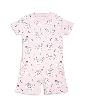 Noomie Girls' Swan Pajama Set - Little Kid