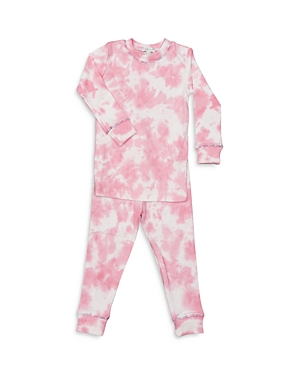 Noomie Girls' Tie Dye Cotton Pajama Set - Little Kid
